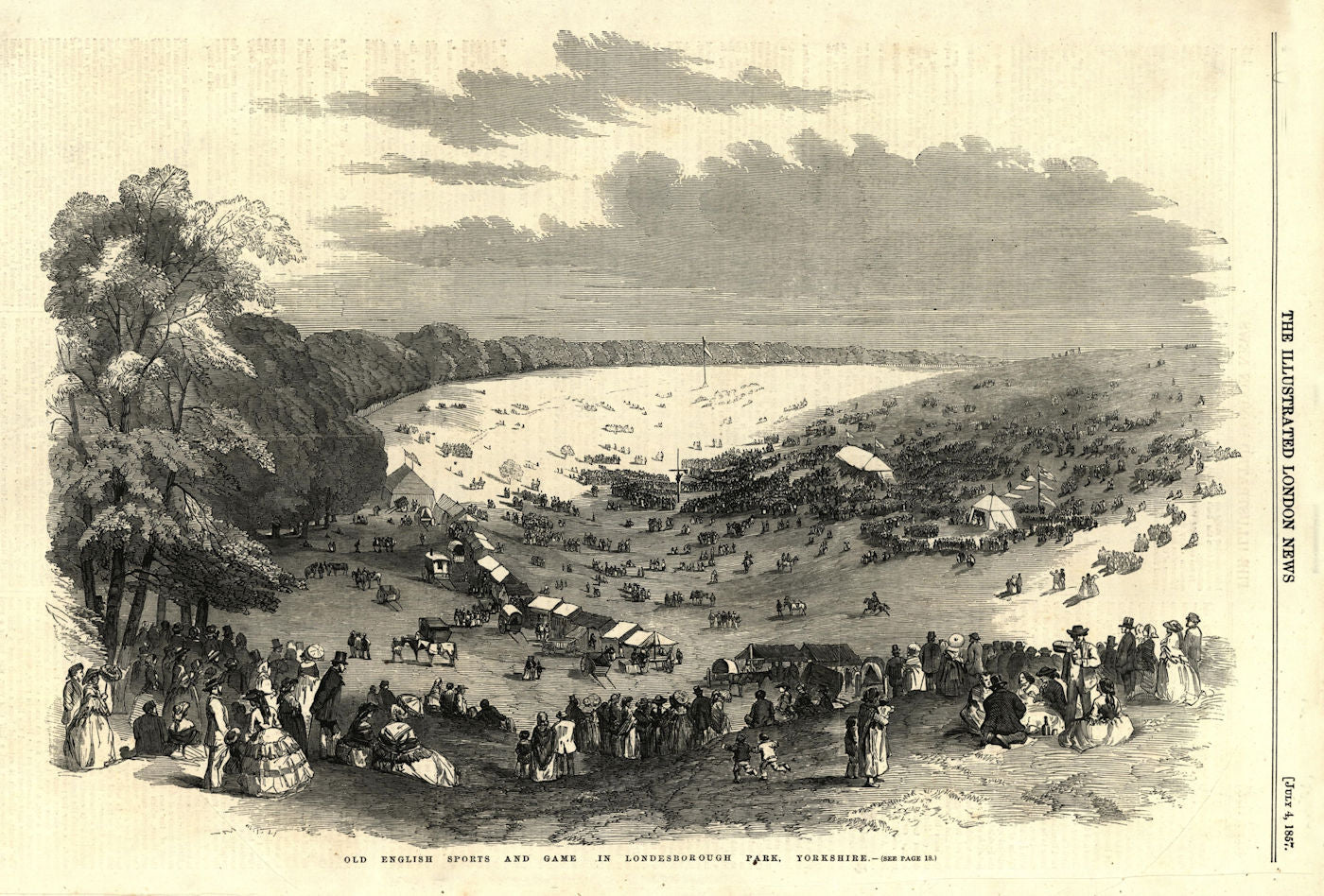 Old English sports & games in Londesborough Park, Yorkshire. Society 1857